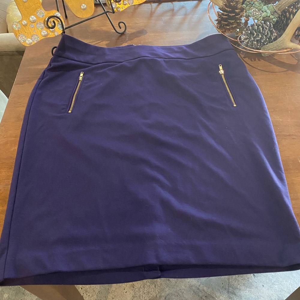 Lane Bryant Purple Skirt